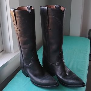 Lucchese black boots, sz 5